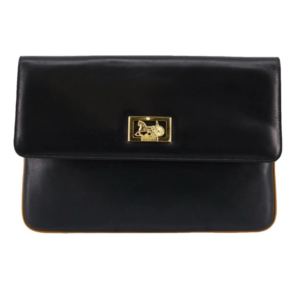 Celine Calfskin Carriage Clutch